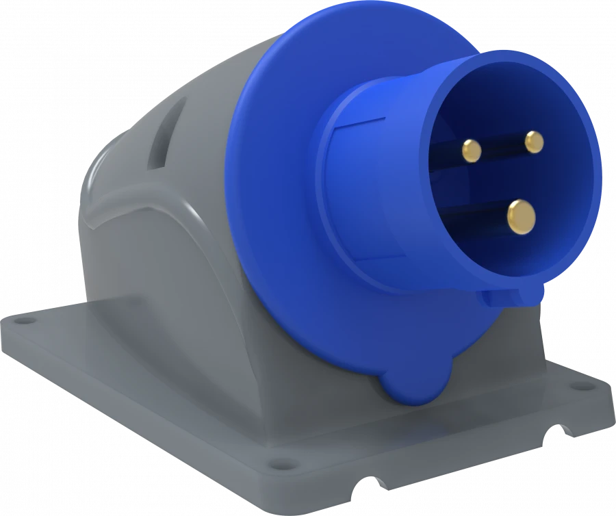 PSN51-016-3 Stationary plug SSI-513 16A-6h/200-250V 2P+RE IP44 MAGNUM IEC IEC