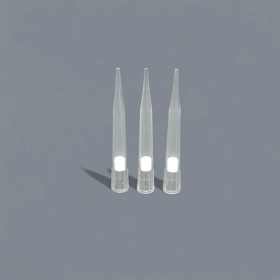 Non-sterile disposable polymer tip for pipette pipettes with filter 300 µl. in pack of 1000 pcs.