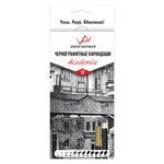 Graphic art pencils "VISTA-ARTISTA" "Academia "VAGPS-12 Sharpened 8x12pcs.