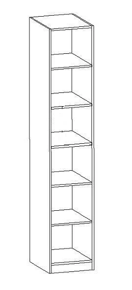 Bathroom shelving unit model ST 04