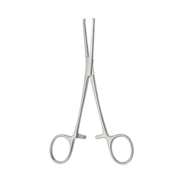TZ-01-285-15 1x2-tooth toothed hemostatic clamp, straight, 150 mm