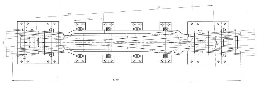 Cross-arm of project NLPTP.668352.103
