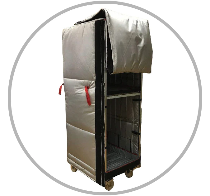 Thermocoat for foodstuffs carriage