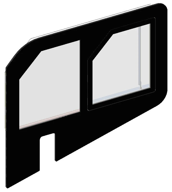 Driver's cab side window OKM 009.06.00.000