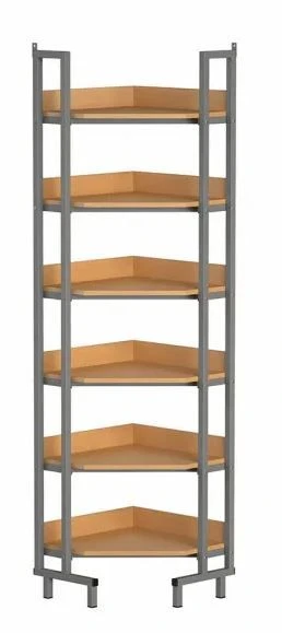 Library corner shelving unit SB-5
