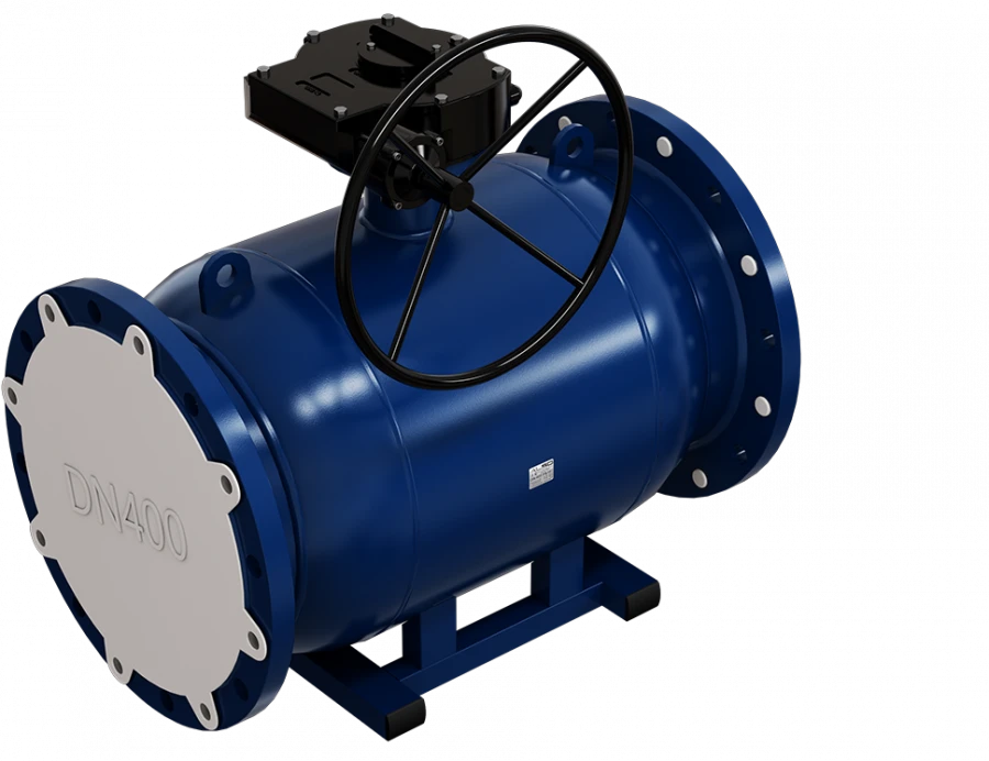 All-welded steel ball valve ALSO series RS flanged full bore with reducer DN300 PN16 of steel 09G2S
