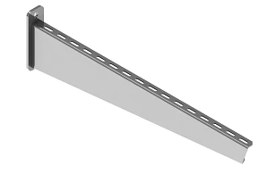 Wall support bracket BSO 90-000, with overall dimensions from 128x60x130 mm to 218x60x1030 mm, with metal thickness of console 3