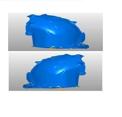 Front part of front right fender liner