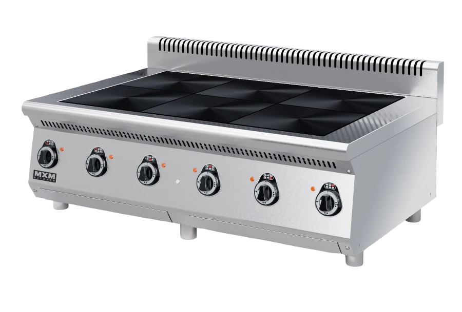 Electric cooker PE67N-02 (table-top, completely made of stainless steel, with air duct)