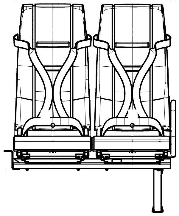 Passenger seat DS15.6840.010-PV06
