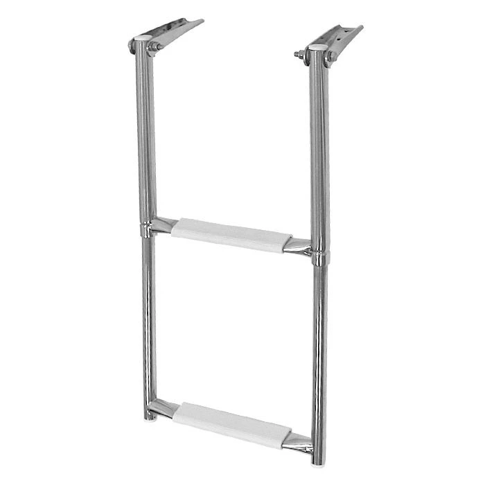 Ship's gangway telescopic folding gangway, 2 white steps, Art. No. 040101WT