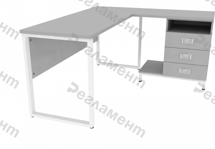Corner table MK V1 900-2500x900-2500x650-950mm(WxHxH)