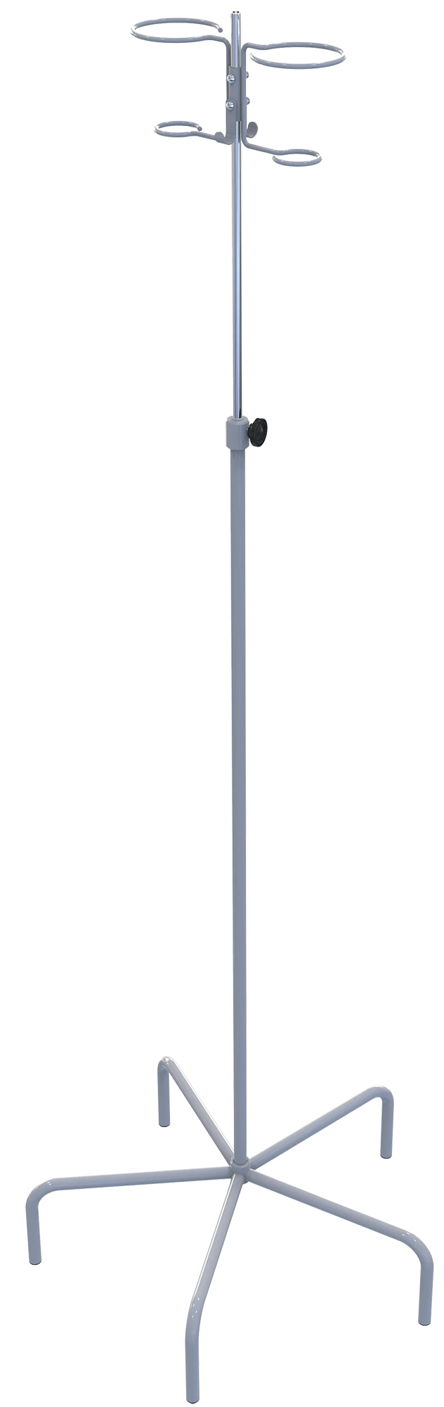 ???-05.? Telescopic tripod for prolonged infusion on five supports