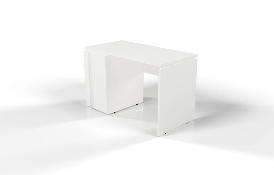 Straight work desk with built-in drawer SPT4