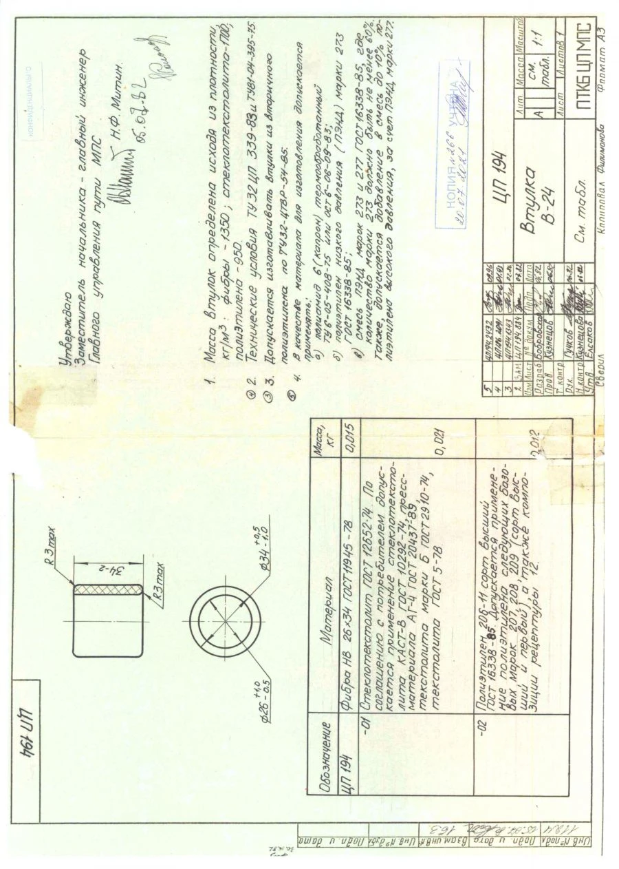 Bushing B-24 CP 194-02 (393-003)