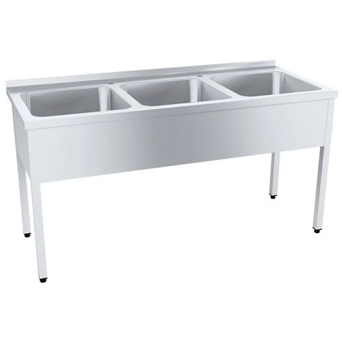 Solid drawn wash tub PROFI WMotsb3-500PNTs with sideboard