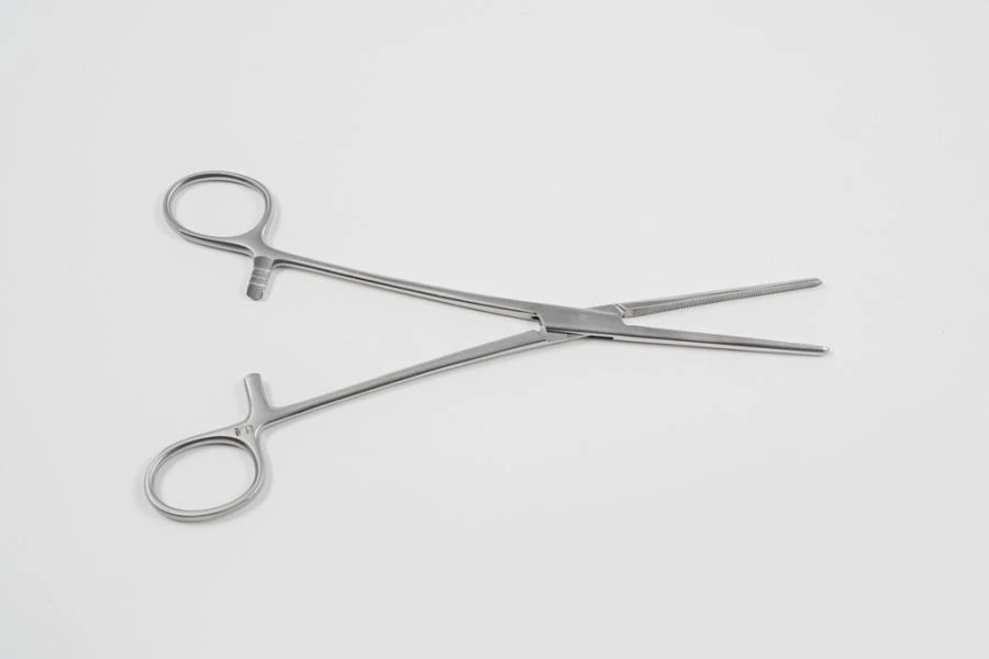 VZ-Z-32, Healing clamp, toothed, straight No.2, 200 mm