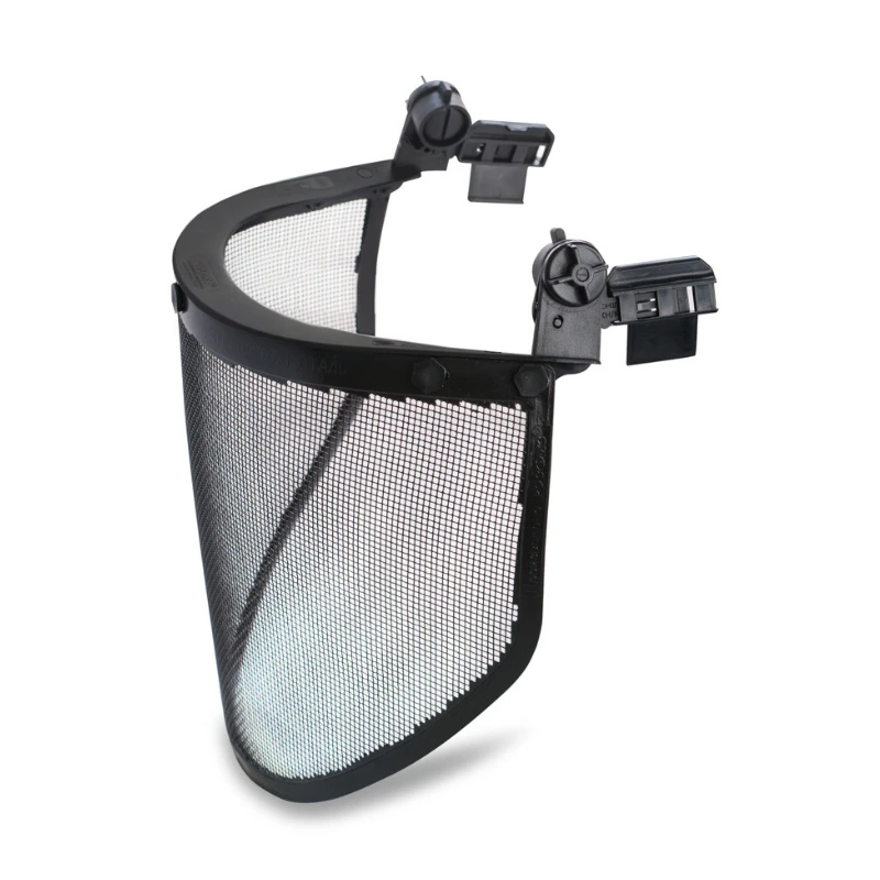 Face shield with helmet attachment KS Steel, item no. 04406.