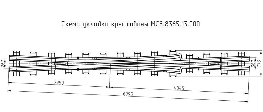 1/11 grade P65 type cross bracket (project MSZ.8365.13.000)