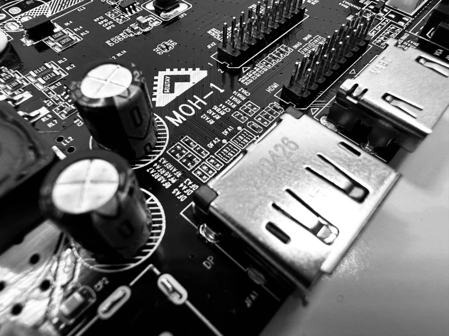 System board (basic) for video signal formation and control of monitor BESHTAU MON-1, BERT.442221.013.01.