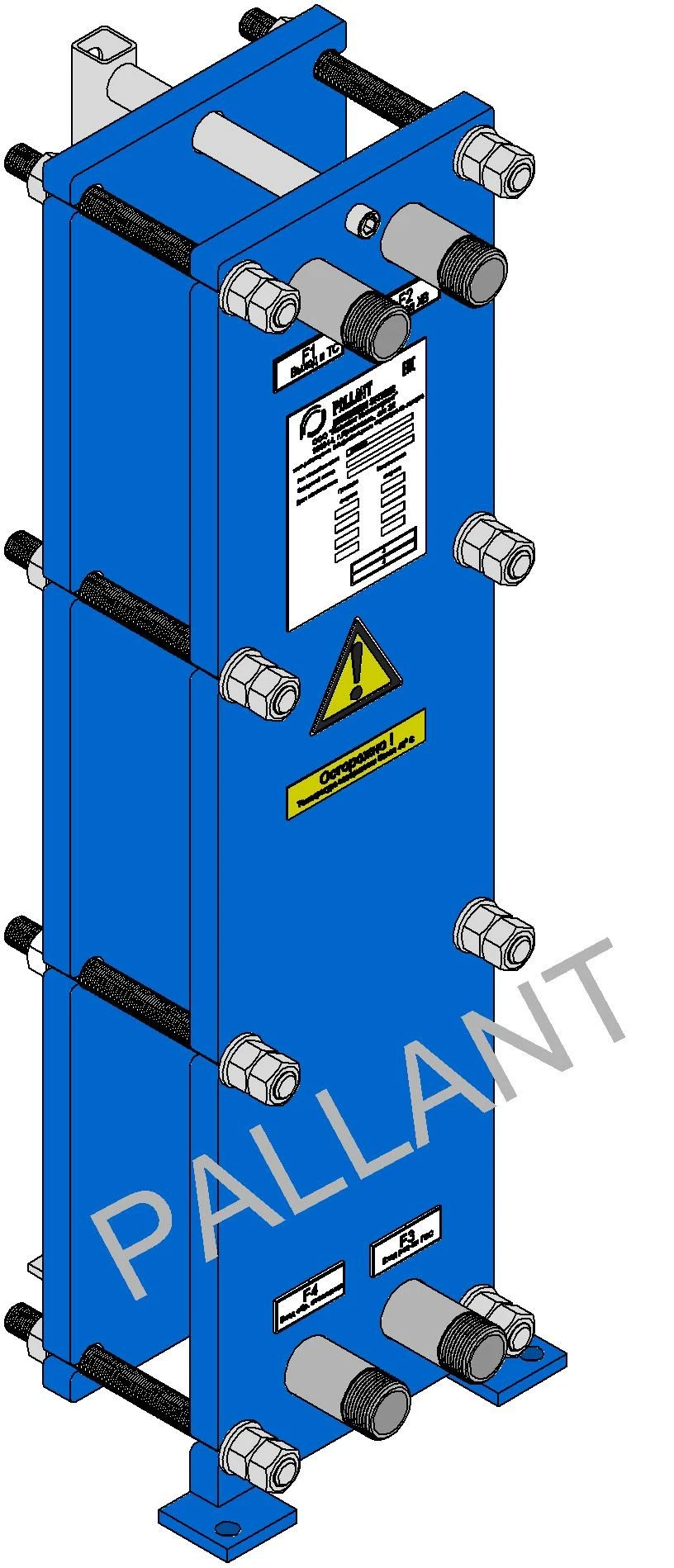 Plate heat exchanger casing FP/PF 05