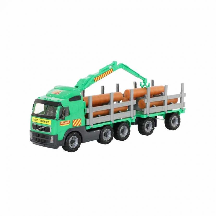 "Volvo", timber truck with trailer (netted), Item No. 8725.
