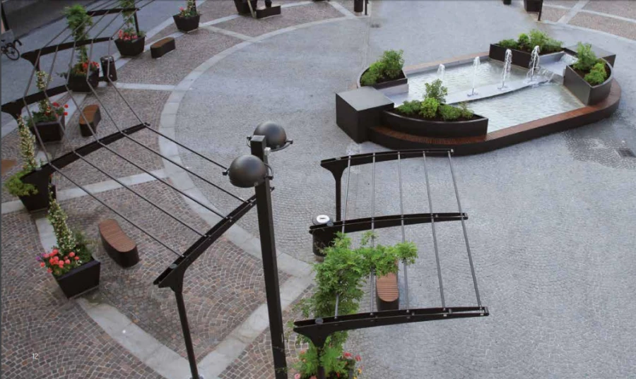 Pergola for climbing plants