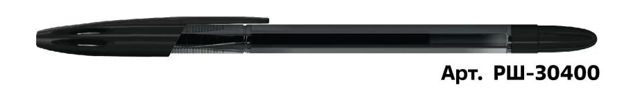 Ballpoint pen STAMM "555" black, 0,7 mm, tinted body