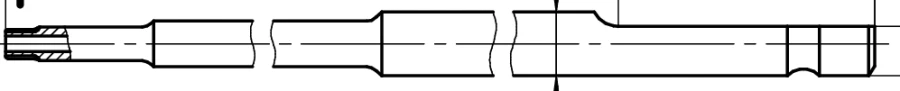 Working part of screwdriver T8 cannulated, article no. 560.1T8