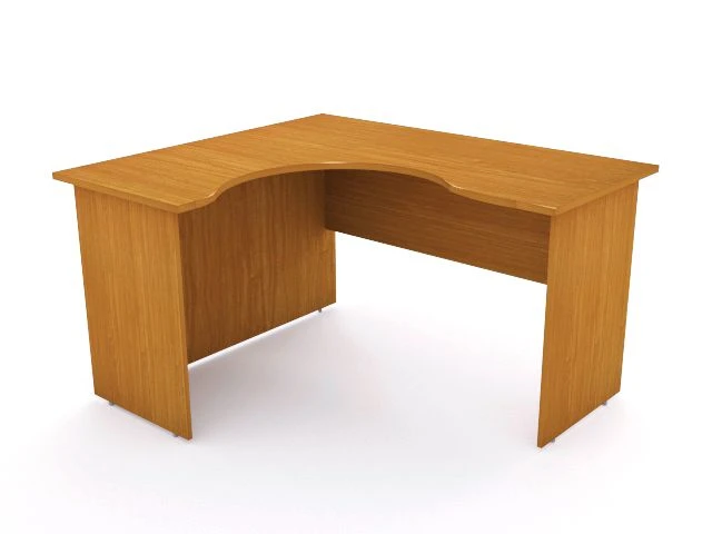 Left curved table SM27 of "Monolit" series
