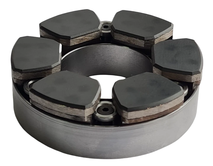 PEEK-coated floating type floating segment bearings for HHs