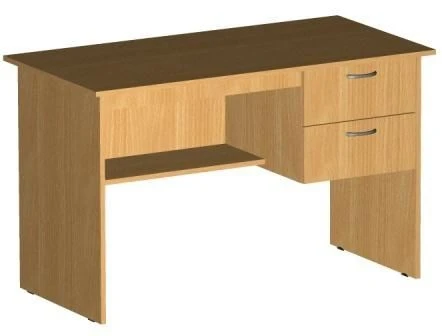 Teacher's desk (LDF) with drawers/semi-drawers for accessories