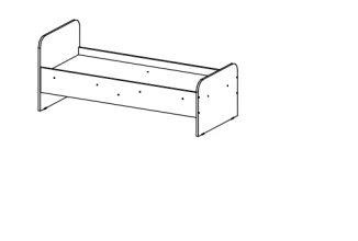 Single-drawer bed (Trade mark Alliance-S)
