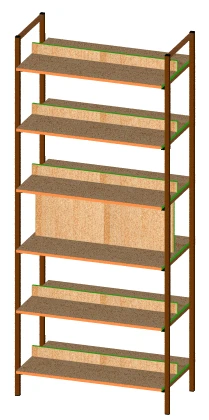 Rack (m\k) double-sided with constant parameters