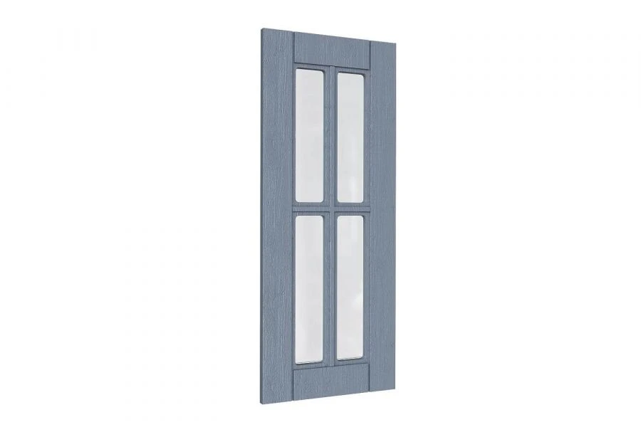 Mokka LD.274760.000 Front panel for 722 mm kitchen cabinet end with glass (Textured anthracite oak )