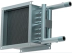 Water air heaters for round ducts WHC