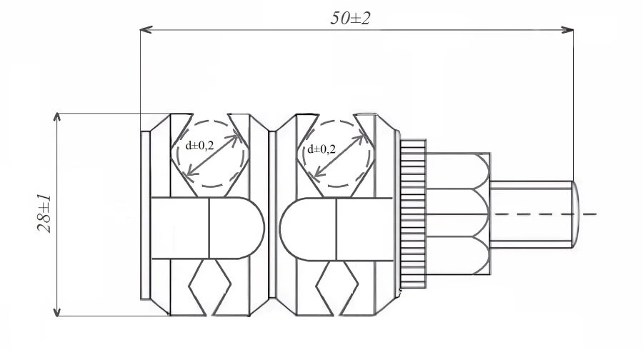 Set of assemblies, parts and tools for assembly of external fixation devices for bone fractures