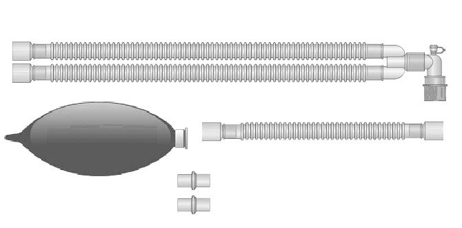 Respiratory devices for joint use with anaesthetic and resuscitation equipment, version: a