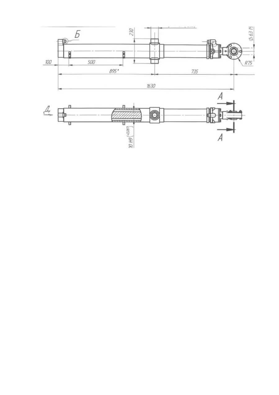 Hydraulic cylinder BG-10.43.01.000 SB