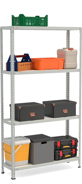 Metal shelf reinforced shelving unit model STF Shelf 1034-1.8