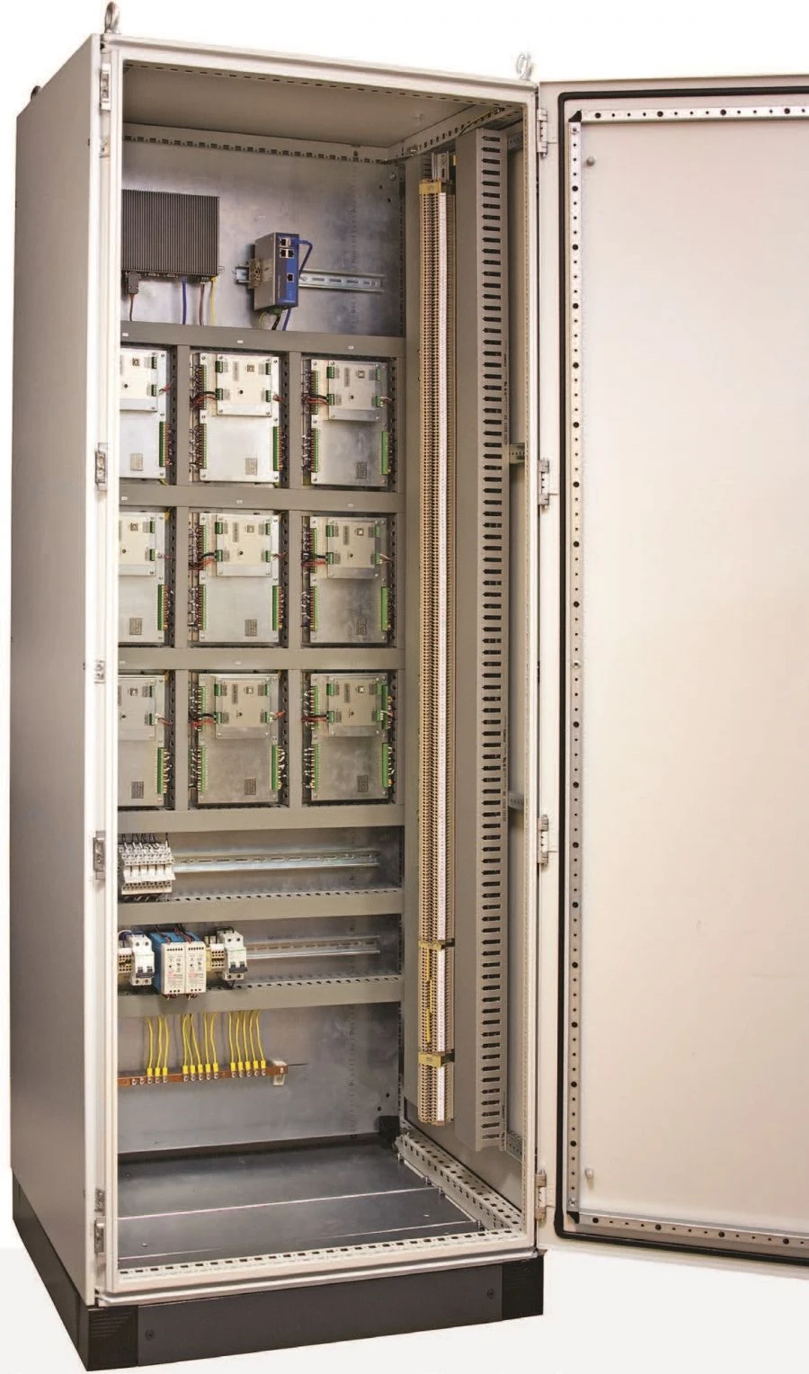 Cabinets of relay protection, automation, telemechanics, monitoring and control of SHERP type