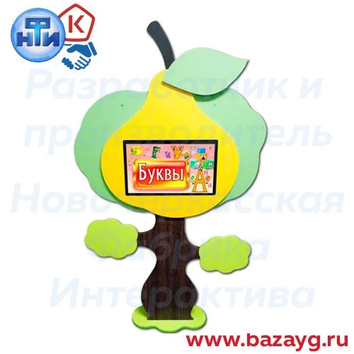 Pear" interactive educational wall panel