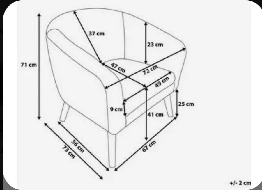Armchair model "Berlin OBKR-5"