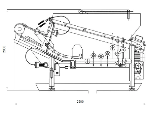 Sewage sludge dewatering unit