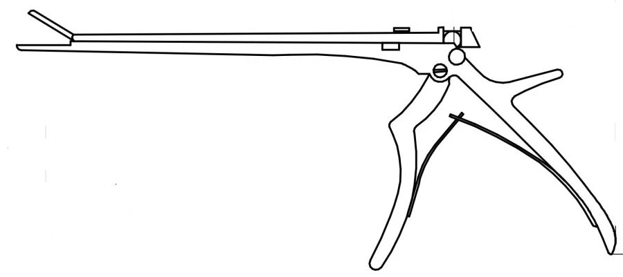 Laminectomy cutters, collapsible, 250 mm long, 1 mm to 6 mm high in 1 mm increments, article number 847.251.XXX