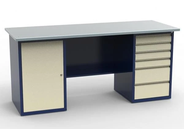 SV-2T.01.06.19.?? workbench, galvanised worktop