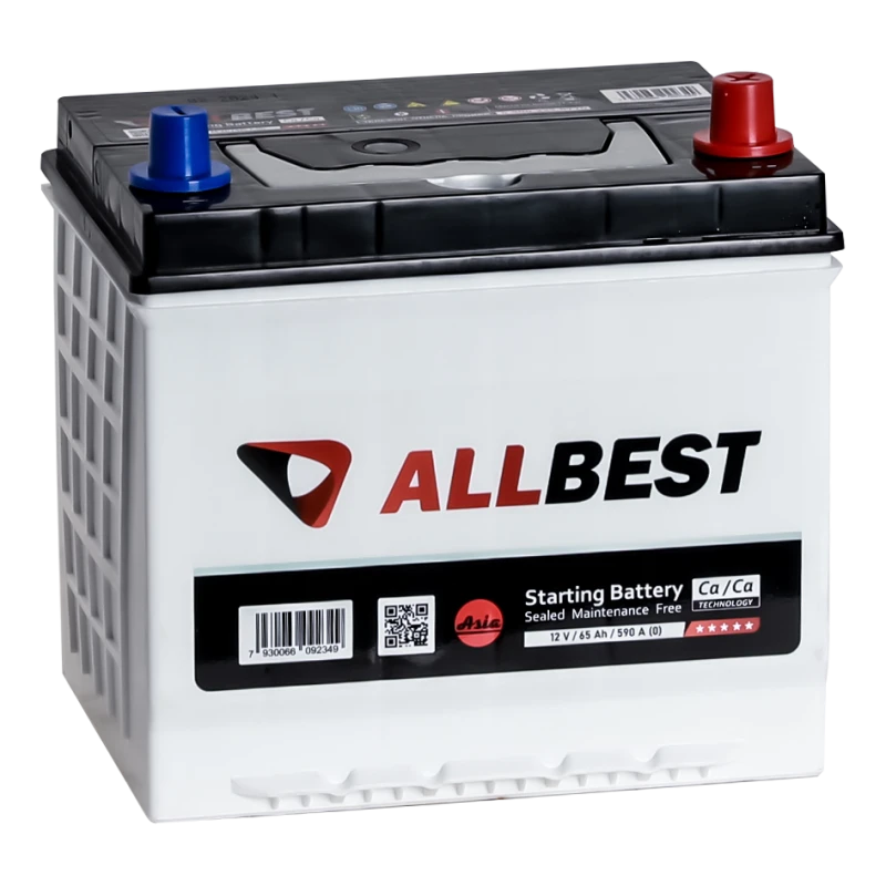 Lead battery for starting piston engines 6ST-65VL Asia 75D23R "ALLBEST"