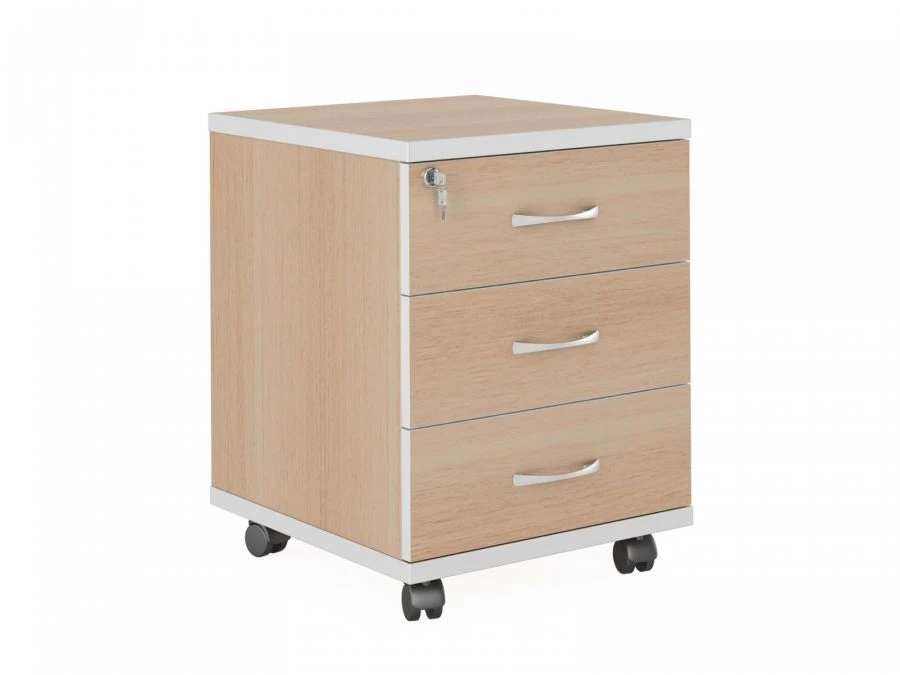 3-drawer pedestal cabinet with centre lock, art. 25106