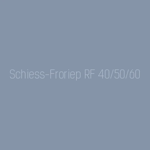 Modernisation of a Schiess-Froriep precision hobbing machine of turning type, model RF 40/50/60.