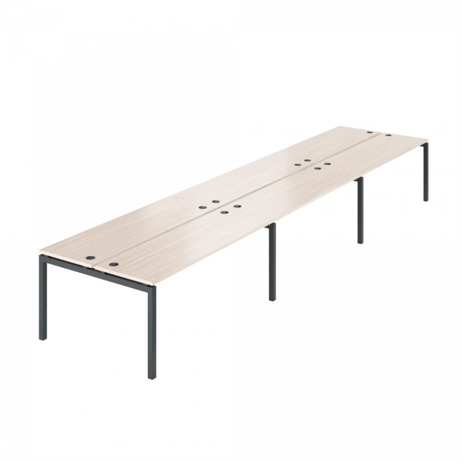 Bench double for 6 workstations AMB-005.60-6